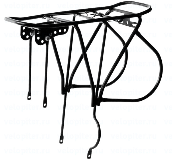 Багажник 26-28" задний 00-170336 сталь H003 сварной, подходит для диск торм. черный HORST