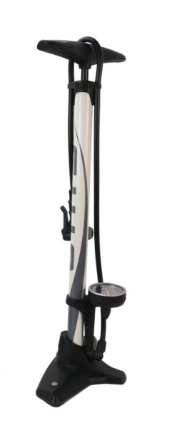 Насос 6-190525 напольный GF-5525  стальной c манометром 2.5', универс. головка на шланге DVN  vavle,