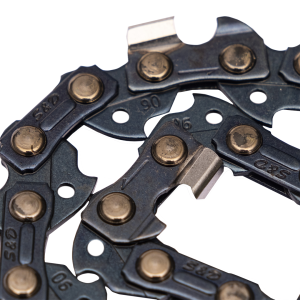 Цепь пильная NUZEN 30 см, 12", 3/8"LP, semi chisel, 1,1 мм, 46 звеньев, 90PX046, стойкость 12, для садовых цепных электро- и бензопил