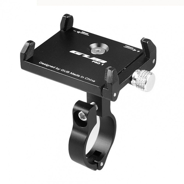 Держатель для смартфона 09-300170 алюминиевый фрезерованный на руль/вынос 20-31,8мм, регулировки шир