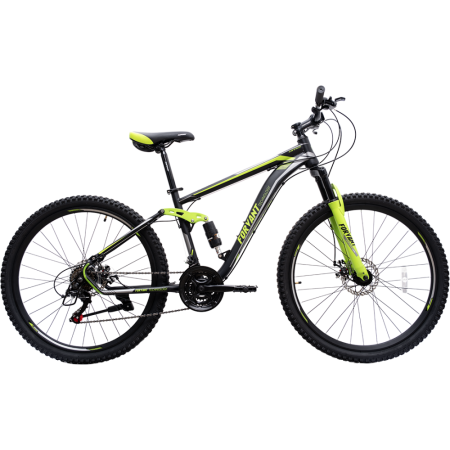 Велосипед FORVANT (27.5. рост 19") Черный/зеленый, голубой/желтый