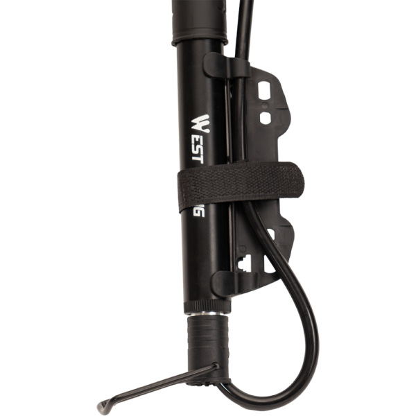 Насос ручной мини, алюм., 27см, насадки в комплекте,  Максимальное давление 90 PSI., West Biking арт.0711127