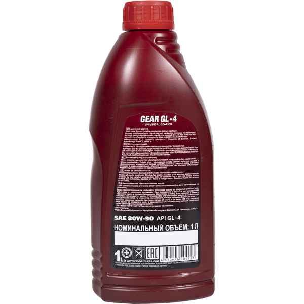 Масло минеральное трансмис. универсальное всесезонное 1л FAVORIT Gear SAE 80W-90 API GL-4