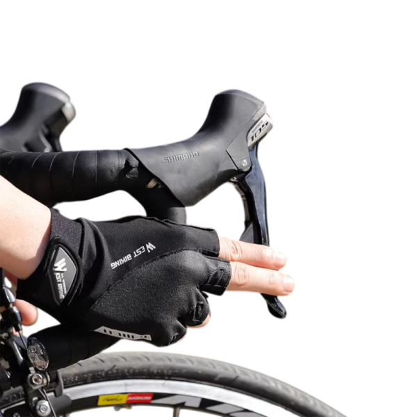 Велосипедные перчатки West Biking, лайкра, искусственная кожа, микрофибра, спандекс, застежка velcro