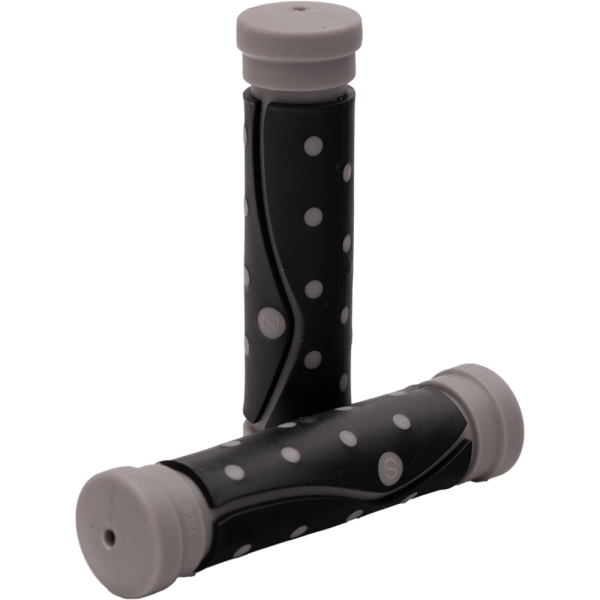 Ручка руля (003) "Точка" 120мм (черн/сер, черн/син, черн/красн, черн/зел)