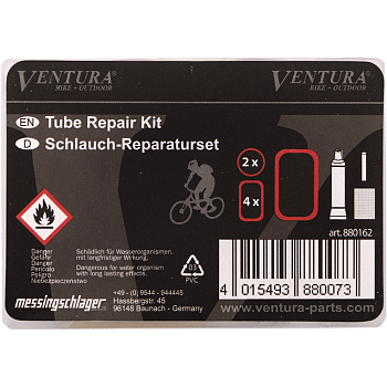 Аптечка 5-880162 7заплаток+клей+терка (500) черная VENTURA